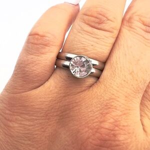 Stainless steel double ring